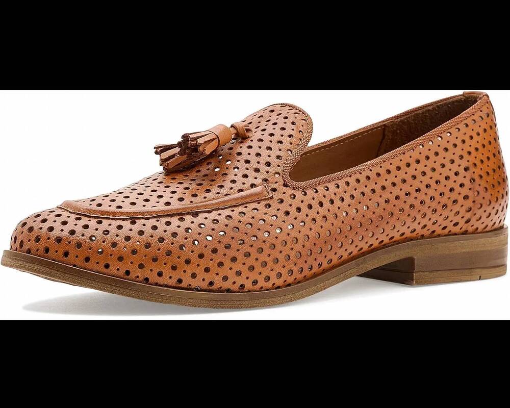 NEW MIZ MOOZ women's iris flats in brandy